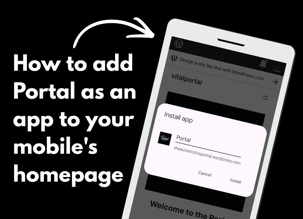 How to add Portal as an app to your mobile’s homepage